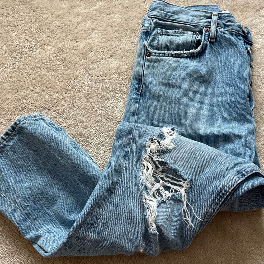 AGOLDE Distressed Blue Jeans